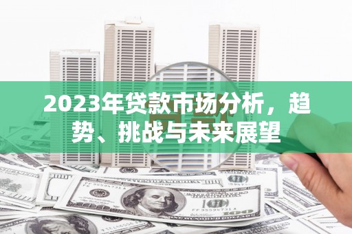岑巩2023年贷款市场分析，趋势、挑战与未来展望
