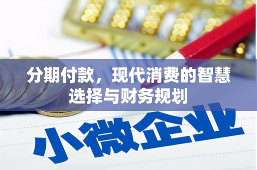 高邮分期付款，现代消费的智慧选择与财务规划