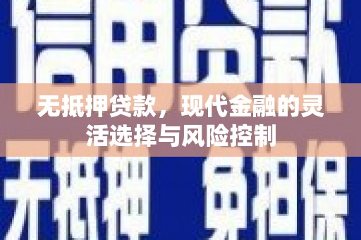 泸溪无抵押贷款，现代金融的灵活选择与风险控制