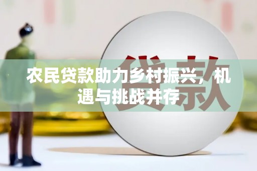 秦安农民贷款助力乡村振兴，机遇与挑战并存