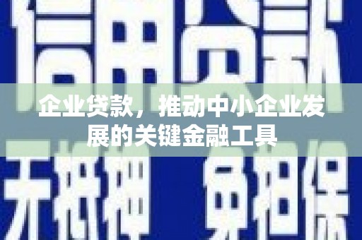 古丈企业贷款，推动中小企业发展的关键金融工具