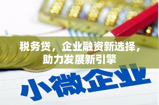 唐县税务贷，企业融资新选择，助力发展新引擎
