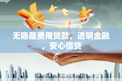 普宁无隐藏费用贷款，透明金融，安心借贷