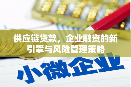 新市供应链贷款，企业融资的新引擎与风险管理策略