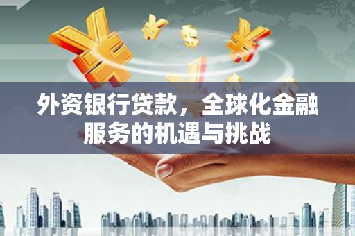 枝江外资银行贷款，全球化金融服务的机遇与挑战