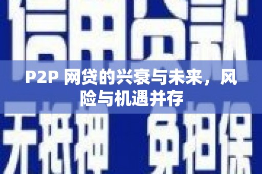 印江P2P 网贷的兴衰与未来，风险与机遇并存
