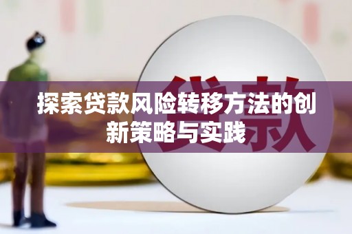 廉江探索贷款风险转移方法的创新策略与实践